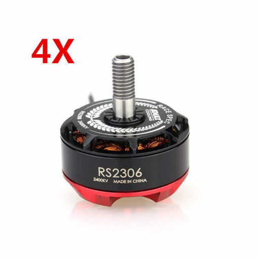 Immagine di 4X Emax RS2306 Black Edition 2400KV 3-4S Racing Brushless Motor For RC Drone FPV Racing Multi Rotor