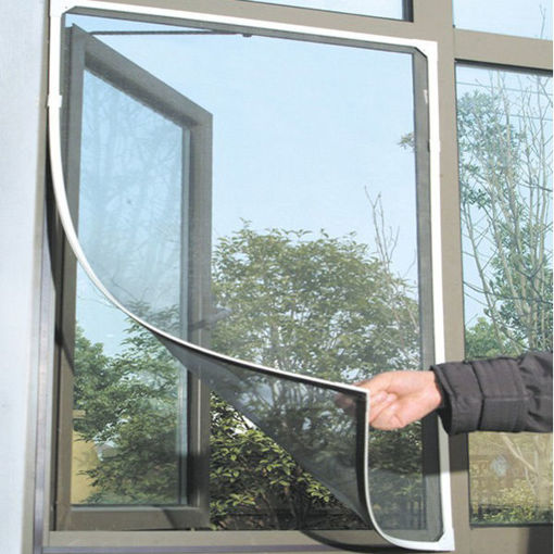 Picture of Honana WX-318 White Insect Mosquito Door Window Mesh Screen Sticky Nylon Tape Net Window Film