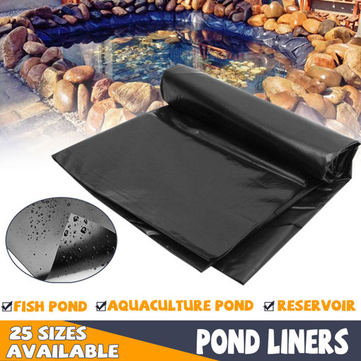 Immagine di 8-32ft Sizes Fish Pond Liner Gardens Pools PVC Membrane Reinforced Landscaping Cover