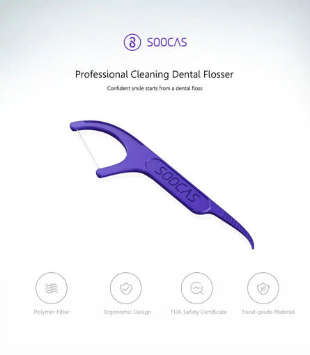 Picture of 300pcs Xiaomi Soocas Professional Dental Tools Flosser Ergonomic Design