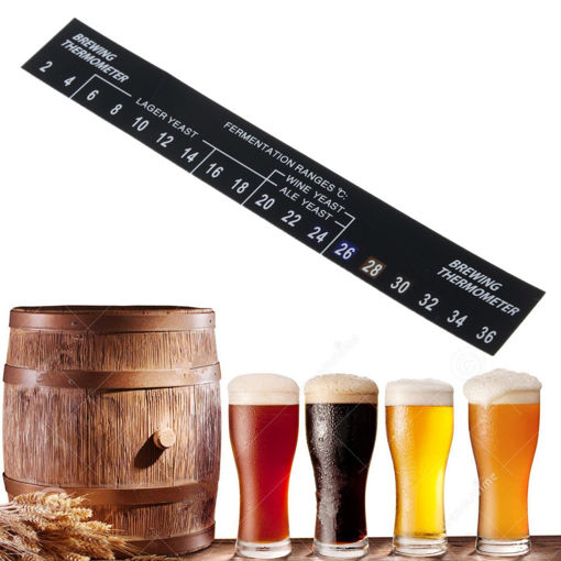 Picture of 2--36 Digital Stick On Thermometer For Home Brew Beer Spirits Wine Kitchen Tools