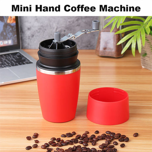Picture of 320CC Mini Outdoor Household Coffee Grinder Capsule Manual Hand Coffee Bean Maker Machine