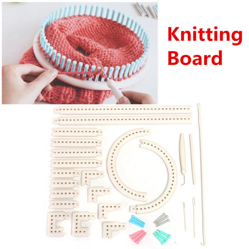 Picture of Craft Yarn Multi-function Knitting Board Knit & Weave Loom Kit DIY Tool Set