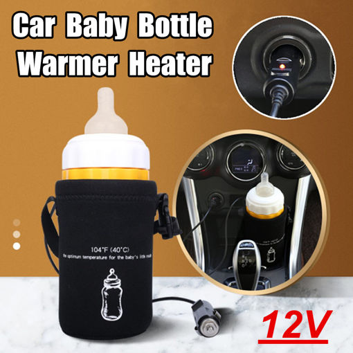Immagine di 12V 40 Car Baby Food Milk Water Drink Cup Bottles Warmer Heater Travel Feeding