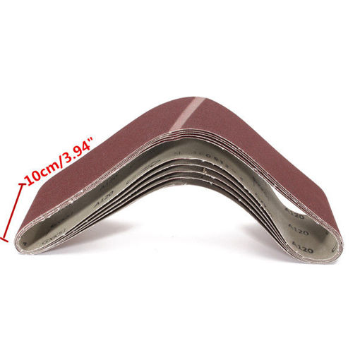 Picture of 5pcs 120 Grit 100x915mm Sanding Belts Aluminum Oxide Abrasive Sanding Belts